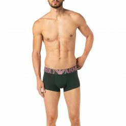 EMPORIO ARMANI Trunk 111389/1A516/08284 Baumwoll-Stretch, Dunkelgrün, Grün