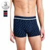 Schiesser Shorts 3er Pack 175783/910 Trunks, Baumwoll-Stretch, Blau-rot