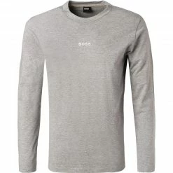 BOSS Longsleeve TChark 50462807/051 Baumwolle, Grau meliert, Hellgrau
