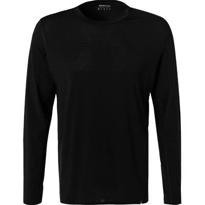 BOGGI MILANO T-Shirt BO21A0127/03 Longsleeve, Mikrofaser atmungsaktiv, Schwarz – Bild 2