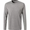 BOGGI MILANO T-Shirt BO21A0127/01 Longsleeve, Mikrofaser atmungsaktiv, Grau