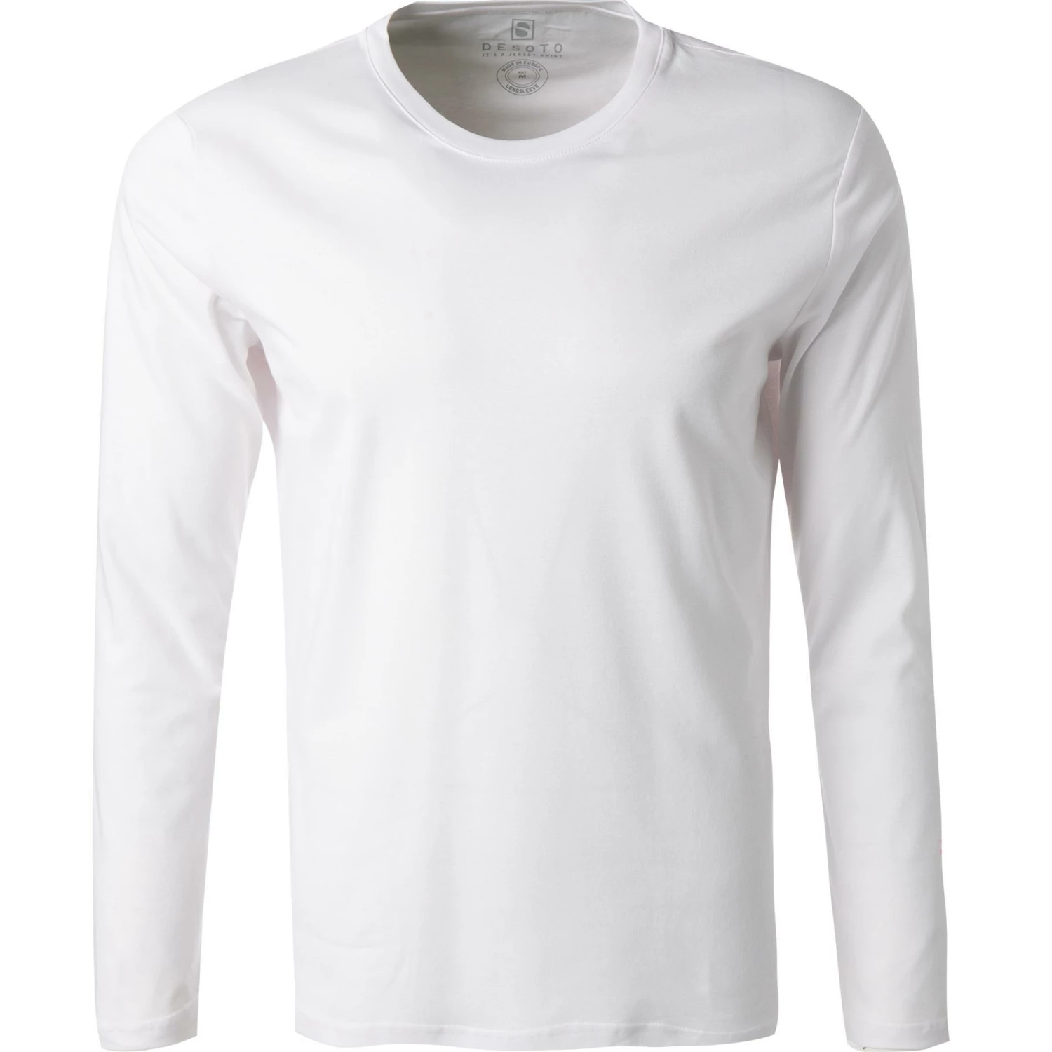 DESOTO Longsleeve 21080-3/001 Baumwolle, Weiß, White