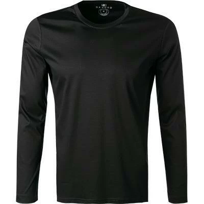 DESOTO Longsleeve 21080-3/080 Baumwolle, Schwarz, Black – Bild 2