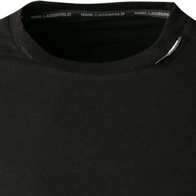 KARL LAGERFELD T-Shirt 755019/0/512221/990 Longsleeve, Baumwolle, Schwarz – Bild 3