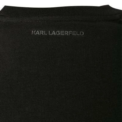 KARL LAGERFELD T-Shirt 755019/0/512221/990 Longsleeve, Baumwolle, Schwarz – Bild 4