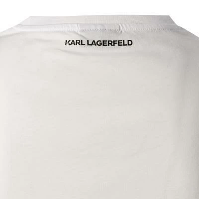 KARL LAGERFELD T-Shirt 755038/0/512224/10 Longsleeve, Baumwolle, Weiß – Bild 4
