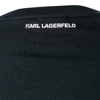 KARL LAGERFELD T-Shirt 755038/0/512224/690 Longsleeve, Baumwolle, Nachtblau – Bild 4