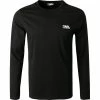 KARL LAGERFELD T-Shirt 755038/0/512224/990 Longsleeve, Baumwolle, Schwarz