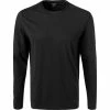 OLYMP Casual Modern Fit T-Shirt 5600/84/68 Longsleeve, Baumwolle, Schwarz