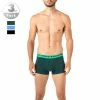 BOSS Trunks 3er Pack 50458488/963 Baumwoll-Stretch, Schwarz-grün-blau, Tannengrün-hellblau-schwarz