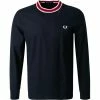 Fred Perry Longsleeve M2642/608 Baumwolle, Navy
