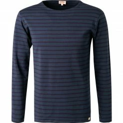 Armor lux T-Shirt 02297/HRX Longsleeve, Baumwolle, Blau gestreift, Blau