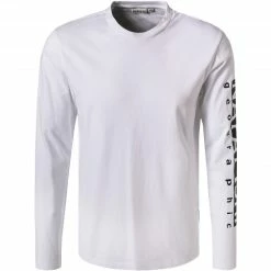 NAPAPIJRI Longsleeve NP0A4FRG/002 Baumwolle, Weiß