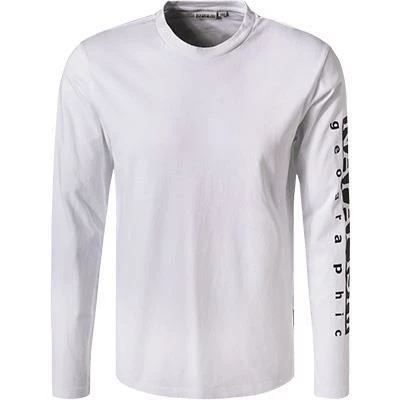 NAPAPIJRI Longsleeve NP0A4FRG/002 Baumwolle, Weiß – Bild 2