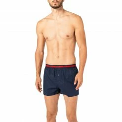 HUGO Boxer Shorts 2er Pack 50438748/410 Boxershorts, Baumwolle, Navy