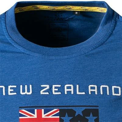 N.Z.A. T-Shirt 21GN701A/1631 Longsleeve, Baumwolle, Blau meliert, Blau – Bild 3