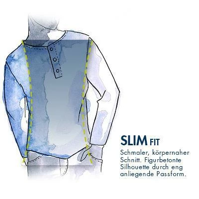 N.Z.A. T-Shirt 21GN701A/1631 Longsleeve, Baumwolle, Blau meliert, Blau – Bild 6