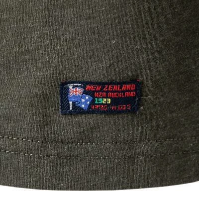 N.Z.A. T-Shirt 21GN701A/1711 Longsleeve, Baumwolle, Dunkelgrün meliert, Dunkelgrün – Bild 4