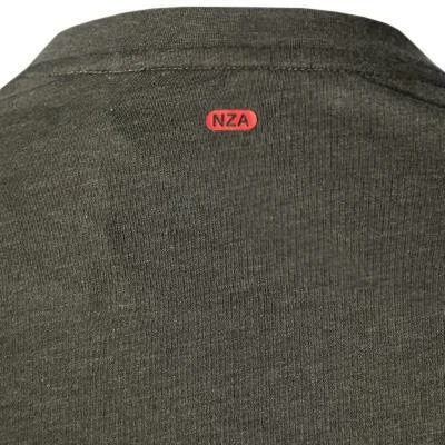 N.Z.A. T-Shirt 21GN701A/1711 Longsleeve, Baumwolle, Dunkelgrün meliert, Dunkelgrün – Bild 5