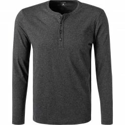 OLYMP Casual Level F. B. F. Longsleeve 5642/84/67 Body Fit, Baumwolle-Kaschmir, Anthrazit meliert, Anthrazit