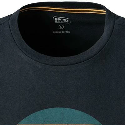 camel active T-Shirt 409643/6T13/47 Longsleeve, Bio Baumwolle, Nachtblau – Bild 3