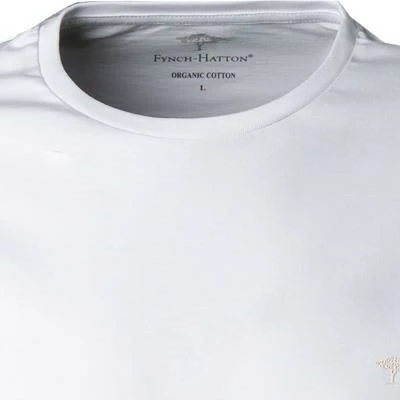 Fynch-Hatton Longsleeve 1221 1510/802 Bio Baumwolle, Weiß – Bild 3