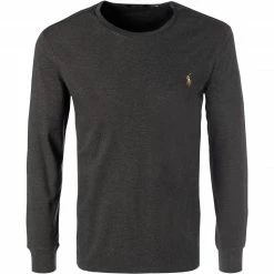 Polo Ralph Lauren Longsleeve 710760/015 Custom Slim Fit, Baumwolle, Asphalt