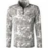 FIRE + ICE Longsleeve Pascal 5413/7082/026 Mikrofaser, Grau camouflage, Grau