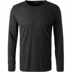 Daniel Hechter Longsleeve 75021/112941/990 Baumwolle-Viskose, Schwarz meliert, Schwarz