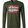 NAPAPIJRI Longsleeve NP0A4FRQ/GE4 Baumwolle, Jägergrün
