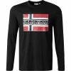 NAPAPIJRI Longsleeve NP0A4FRQ/041 Baumwolle, Schwarz