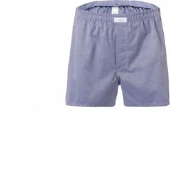 van Laack 150142/Boxer/770 Boxershorts, Baumwolle, Blau meliert, Dunkelblau