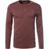 MUSTANG T-Shirt 1011485/7192 Longsleeve, Slim Fit, Baumwolle, Bordeaux