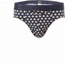 HOM Mini Briefs HO1 Grimaud 402273/I0RA Slip, Baumwoll-Stretch, Marine-curry, Navy