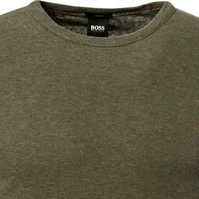 BOSS Longsleeve Tempest 50462773/360 Longleeve, Slim Fit, Baumwolle, Olivgrün, Oliv – Bild 3