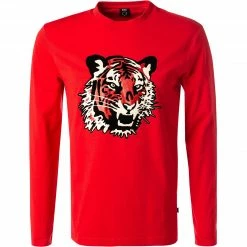 BOSS Longsleeve Talley 50471864/623 Baumwolle, Rot