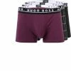 BOSS Trunks 3er Pack 50458545/966 Baumwoll-Stretch, Berre-schwarz, Purpur