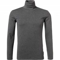 Marc O'Polo Longsleeve 220 2202 52354/969 Rollkragenshirt, Bio Baumwolle, Grau