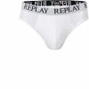 Replay Briefs 2er Pack I101182/N190 Slips, Baumwoll-Stretch, Weiß