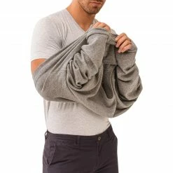 Mey Hybrid-T-Shirt 30038/620 Hybrid T-Shirt iQ-T, COOLMAX® geruchshemmend, Grau meliert, Hellgrau