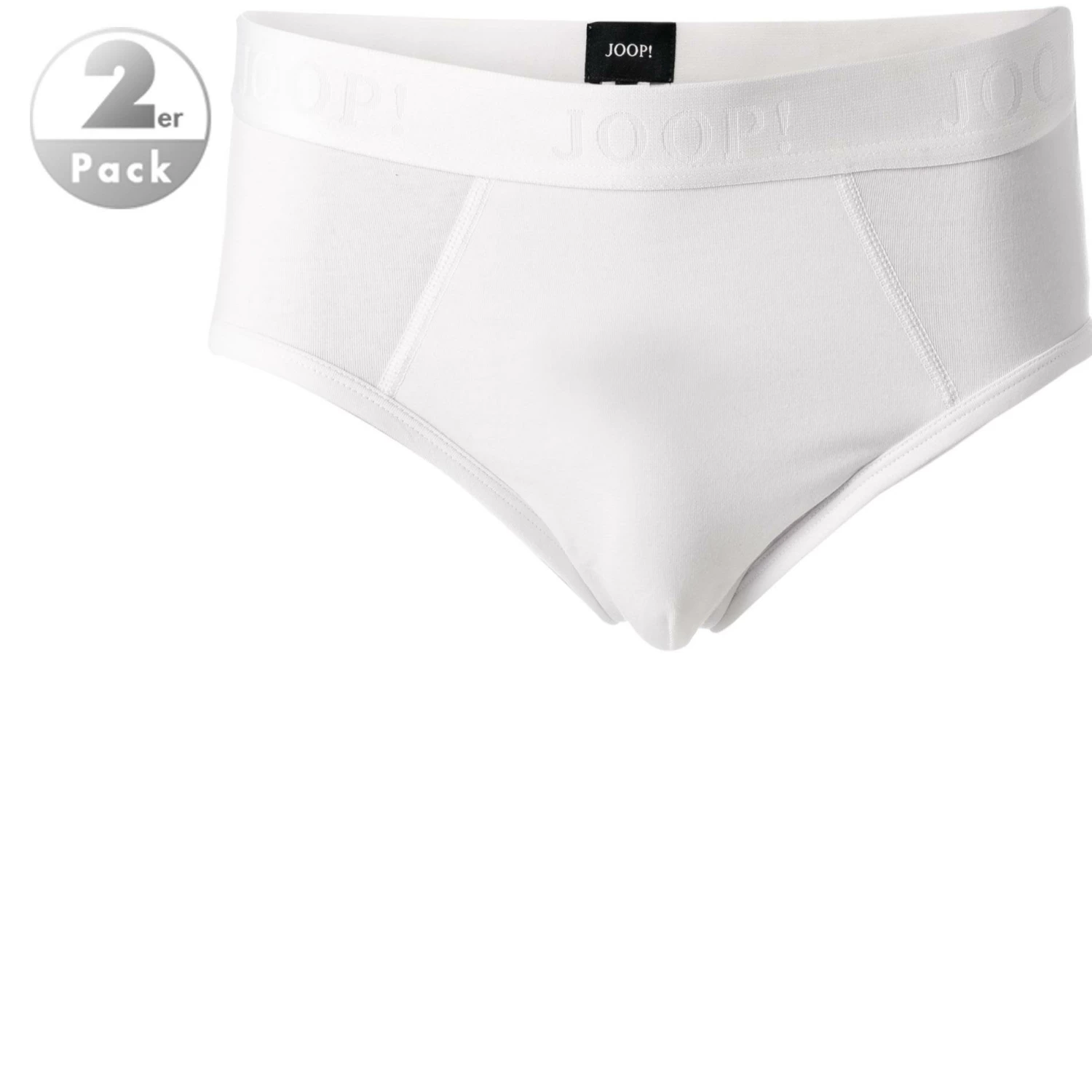 JOOP! Slip 2er Pack 30030788/100 Slips, Baumwoll-Stretch, Weiß