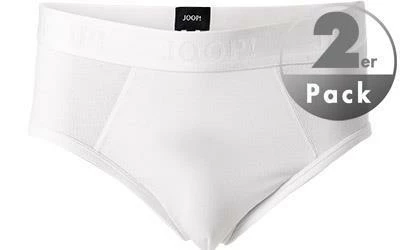 JOOP! Slip 2er Pack 30030788/100 Slips, Baumwoll-Stretch, Weiß – Bild 2
