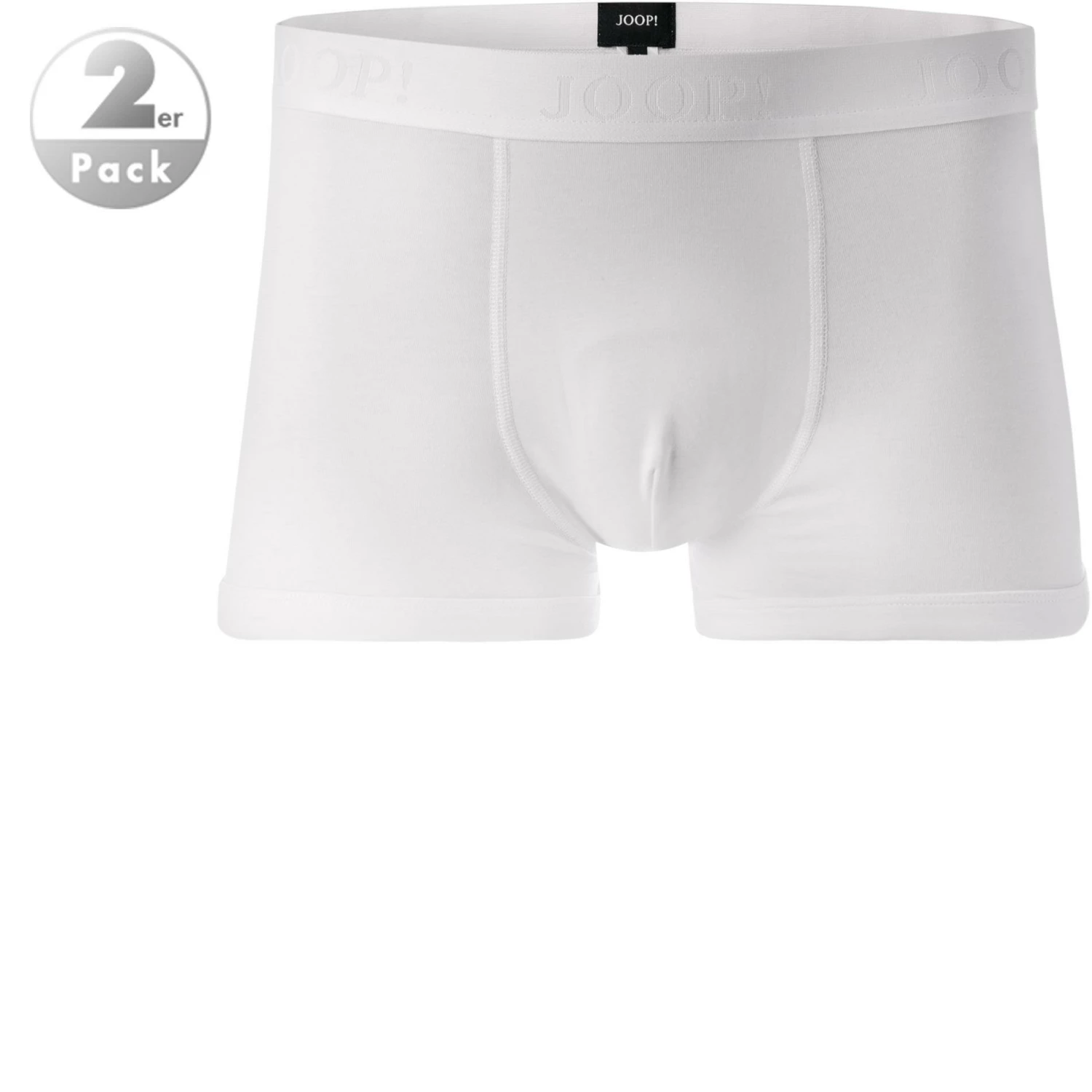 JOOP! Boxer 2er Pack 30030789/100 Trunks, Baumwoll-Stretch, Weiß