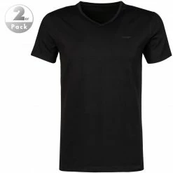 JOOP! T-Shirt 2erPack-V 30030786/001 T-Shirts, Baumwoll-Stretch, Schwarz