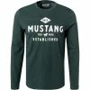 MUSTANG T-Shirt 1011954/6432 Longsleeve, Baumwolle, Dunkelgrün