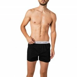 Polo Ralph Lauren Boxer 3er Pack 714866472/001 Boxershorts, Baumwoll-Stretch, Schwarz