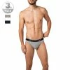 Polo Ralph Lauren Briefs 3er Pack 714835884/003 Slips, Baumwoll-Stretch, Schwarz-weiß-grau, Weiß-schwarz-grau