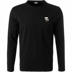 KARL LAGERFELD Longsleeve 755028/0/512221/990 Baumwolle, Schwarz