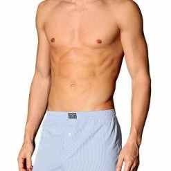 Polo Ralph Lauren Boxer 714513429/005 Boxershorts, Baumwolle, Hellblau-weiß kariert, Hellblau