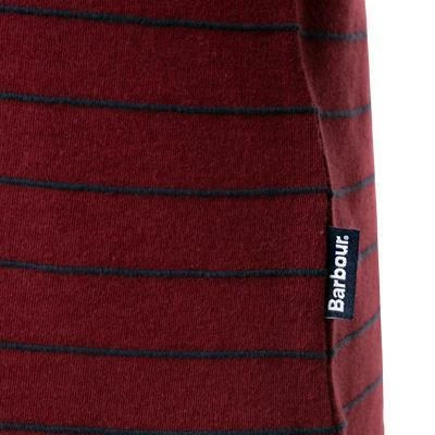 Barbour Longsleeve Abaft cabernet MTS0908RE88 Baumwolle, Rot-blau gestreift – Bild 4